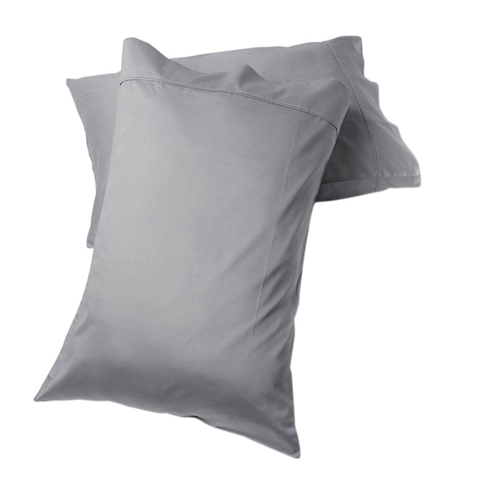 Fisher West New York 2-Pack fwny Light Grey King Cotton Polyester Blend Pillow Case in Gray | 810018901455