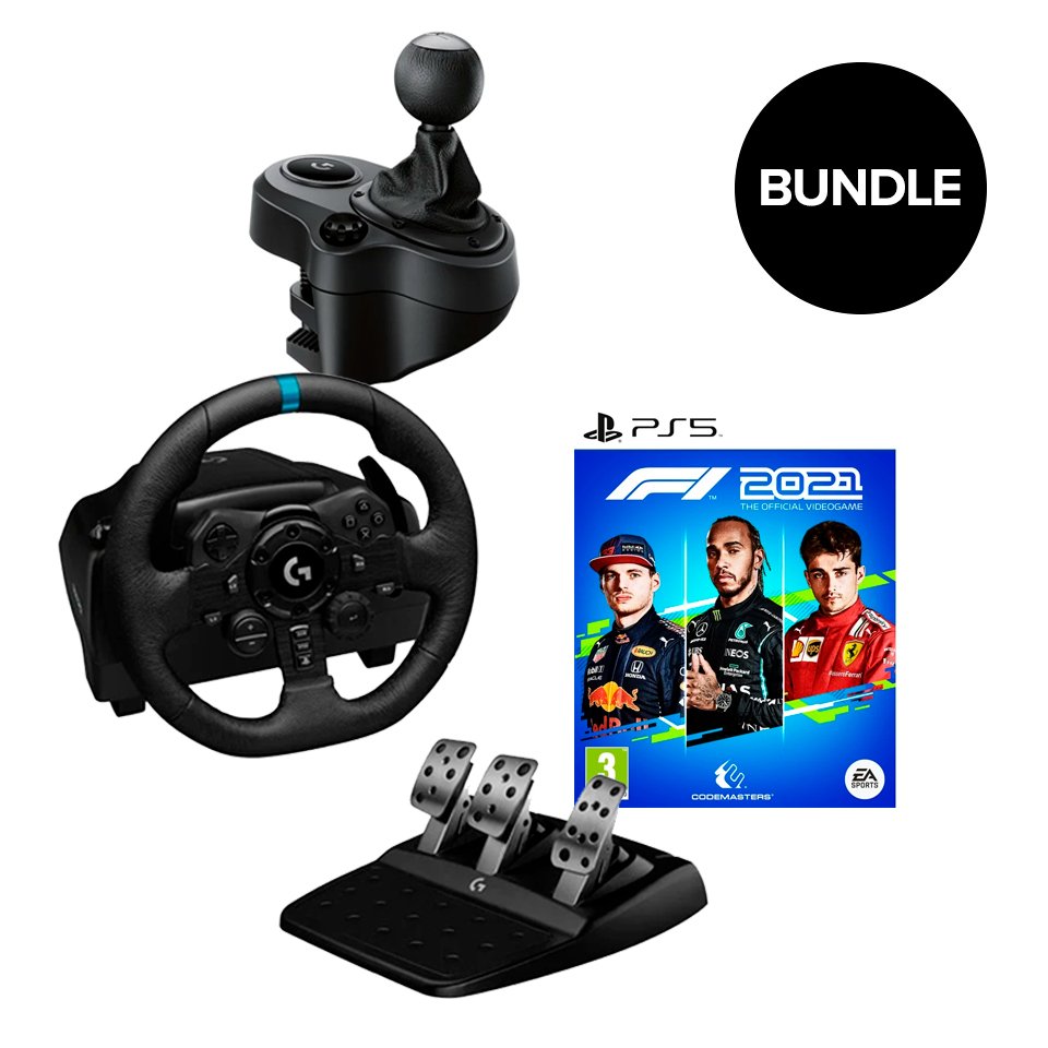 buy Logitech - G923 Racing Wheel and Pedals + Gearshifter + F1 2021 (ps5) -  Bundle online