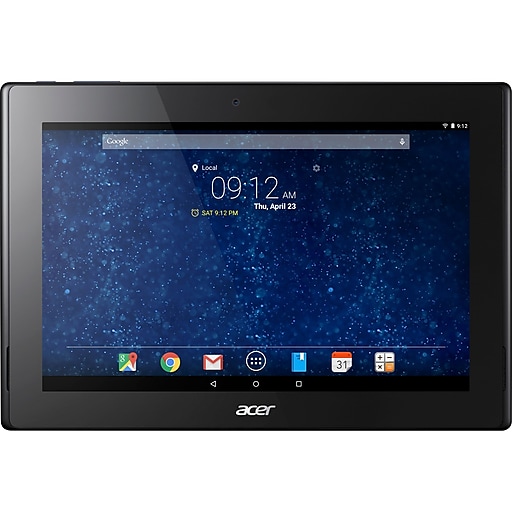 Acer ICONIA Tab 10 A3-A30-132G Refurbished 10.1" Tablet, WiFi, 16GB (Android), Black/Blue (NT.L9YAA.002)