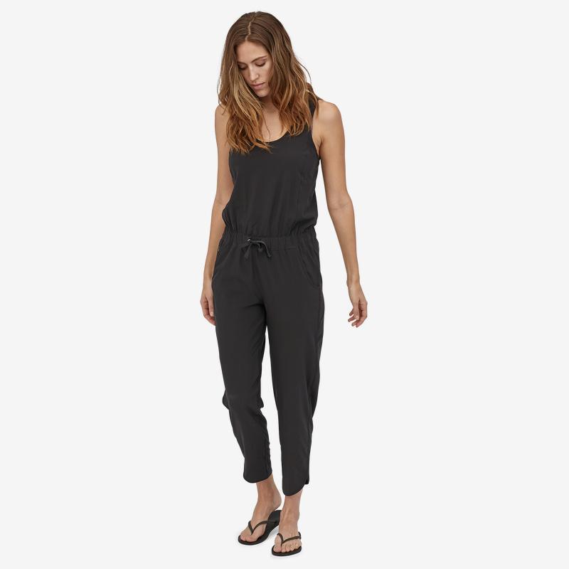 Patagonia Women's Fleetwith Romper - Recycled Polyester, Black / XS