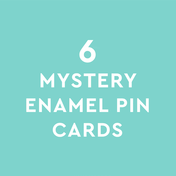 6 Mystery Bundle Enamel Pin Cards