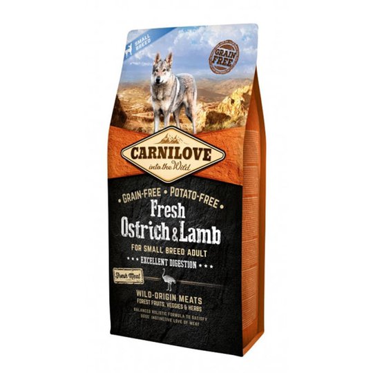Carnilove Fresh Ostrich & Lamb Adult Small Breed (6 kg)