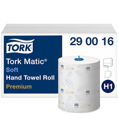 Tork Handduk Premium Soft H1, 2-lagers, präglade, vita