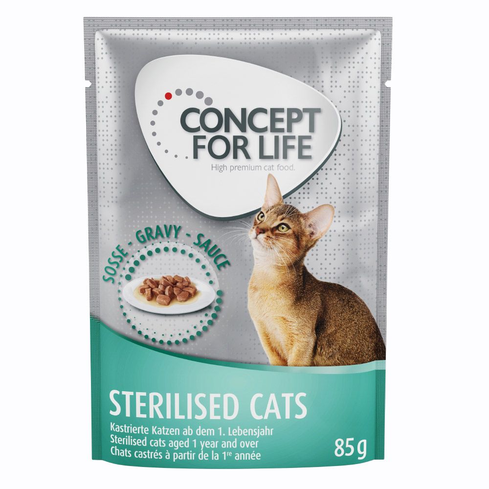 12 x 85g Concept for Life Wet Cat Food - 10 + 2 Free!* - All Cats 10+ in Jelly (12 x 85g)