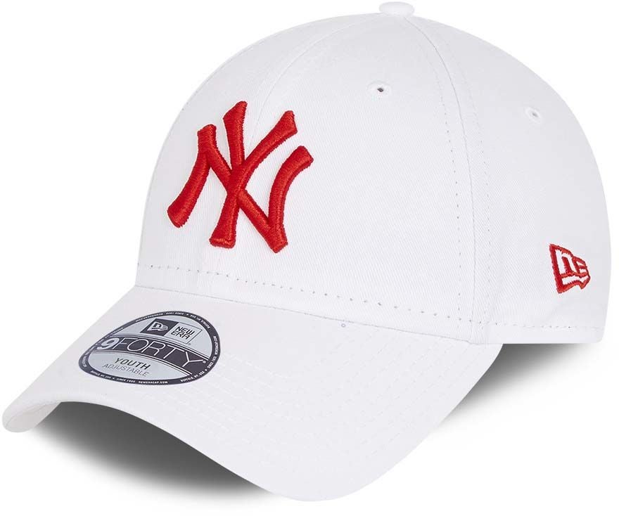 New Era NYY League Essential 9Forty Kappe, White, 6-12 Jahre