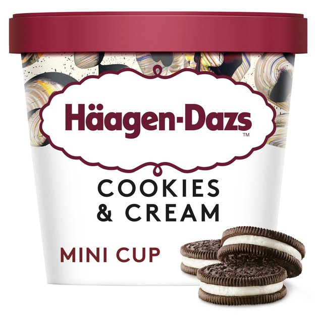 Haagen-Dazs Cookies & Cream Ice Cream Mini Cup