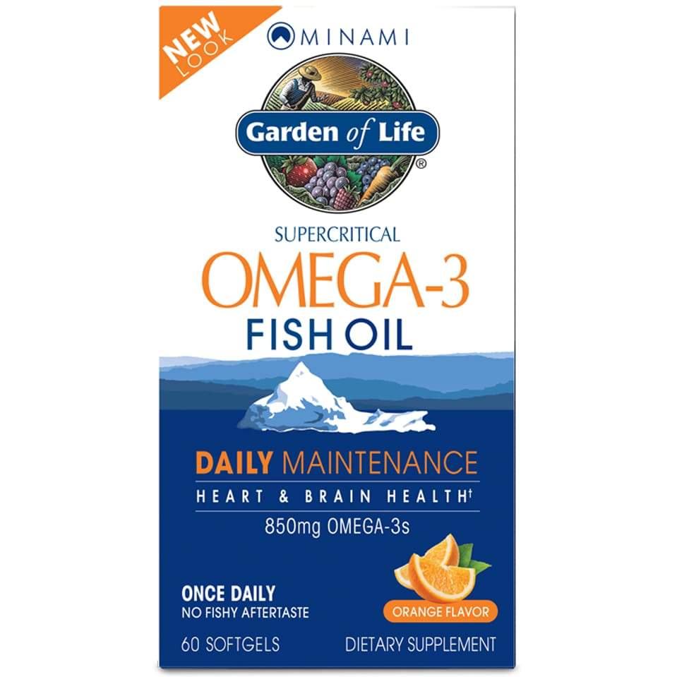 Minami Omega-3 Fish Oil Daily Maintenance, Orange - 60 softgels