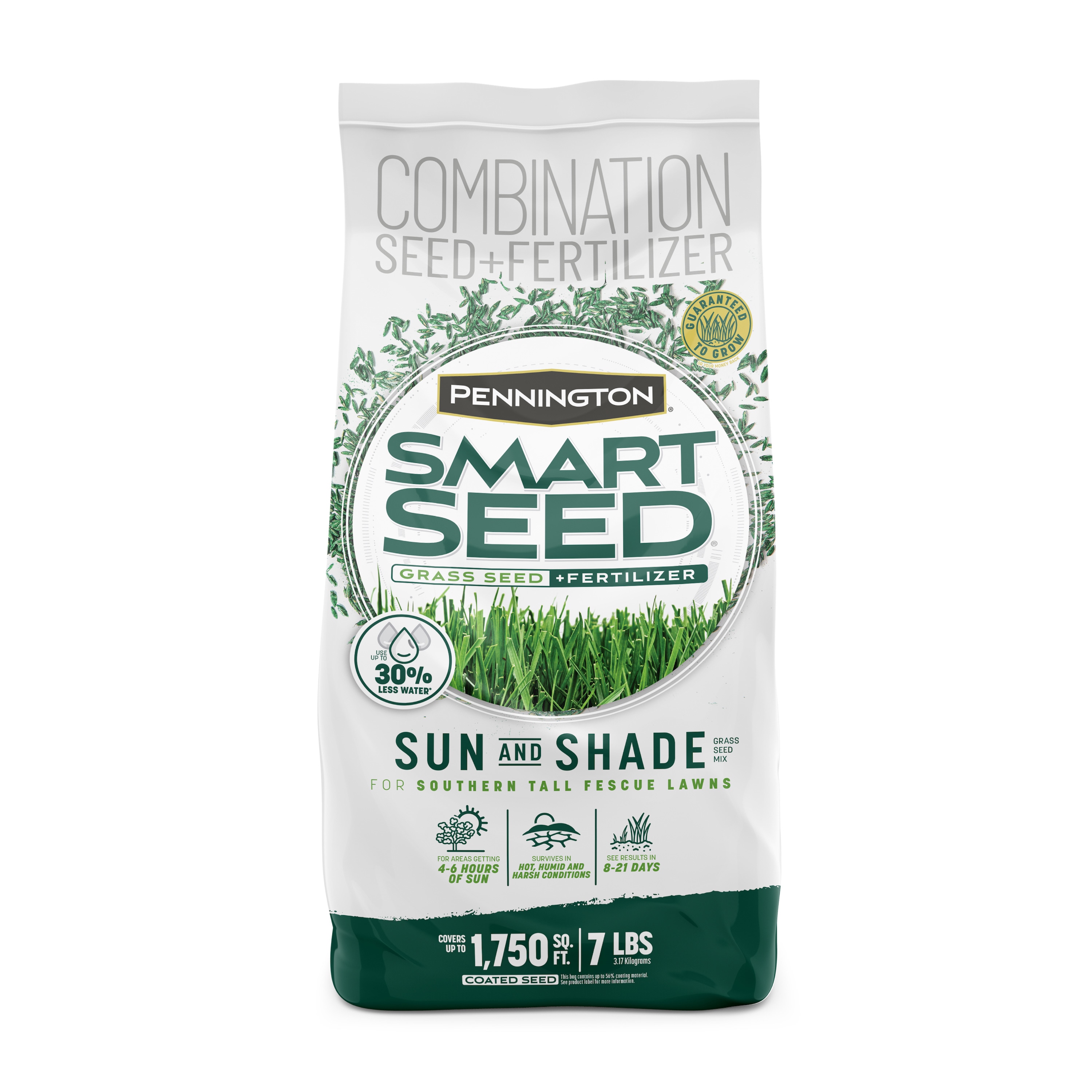 Pennington Smart Seed Sun and Shade South 7-lb Mixture/Blend Grass Seed | 2149602282