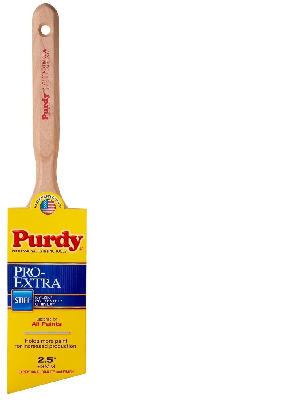 Purdy Pro-Extra Glide Nylon- Polyester Blend Angle 2-1/2-in Paint Brush | 144152725