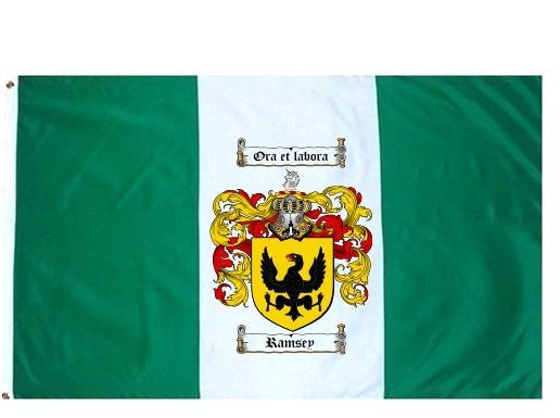 Ramsey Coat of Arms Flag / Family Crest Flag
