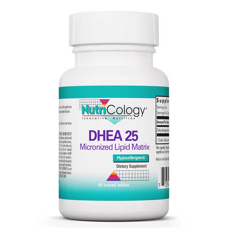 Nutricology Dhea 25 Micronized Lipid Matrix 60 Tablets