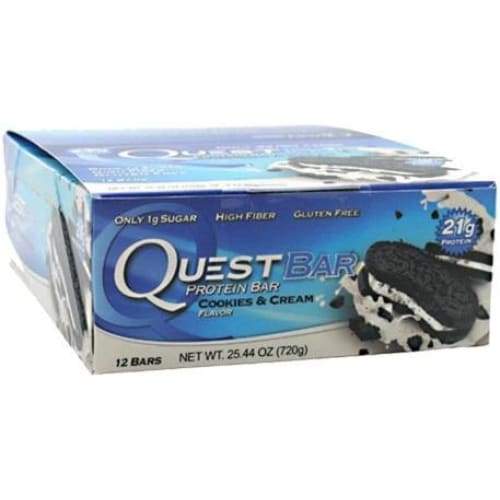 Quest Bar, Cookies & Cream - 12 bars (Limited Offer!)