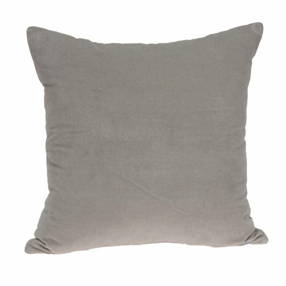 HomeRoots Jordan Gray Standard Cotton Viscose Blend Pillow Case | 334007