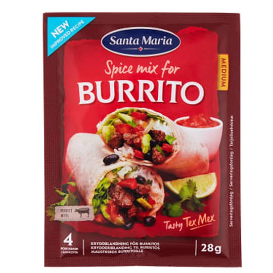 Mausteseos "Burrito" 28g - 9% alennus