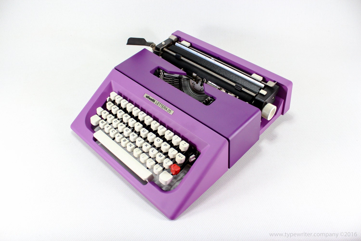 Best Gift Typewriter.company Working Typewriter -Olivetti Lettera 25 - Violet Vintage Working Gift Qwerty
