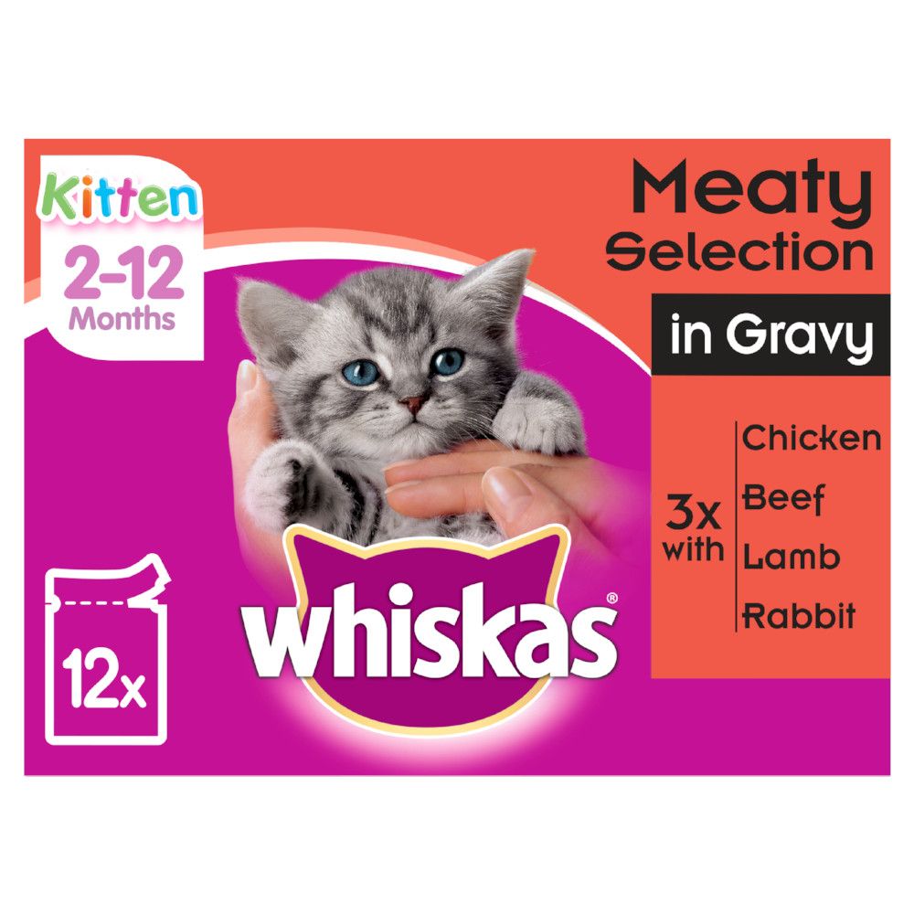Whiskas Kitten/Junior Pouches - Saver Pack: 48 x 100g Fish Selection in Jelly