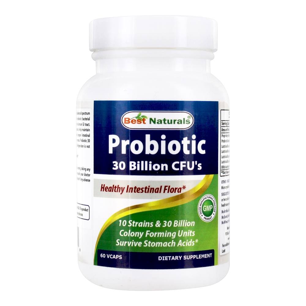 Best Naturals - Probiotic Healthy Intestinal Flora 30 Billion CFU - 60 VCap(s)