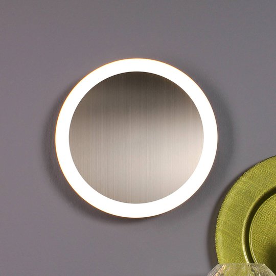 LED-seinävalaisin Moon Ø 40 cm, hopea