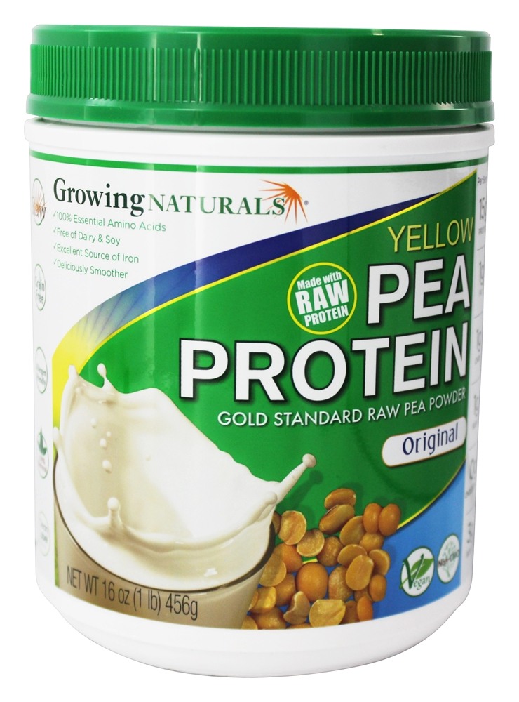 Growing Naturals - Raw Yellow Pea Protein Original - 16 oz.