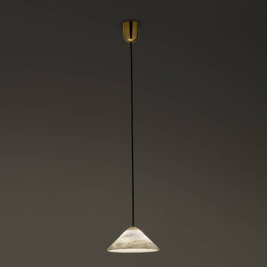 LED-riippuvalaisin Fuji alabasteria, Ø 21 cm