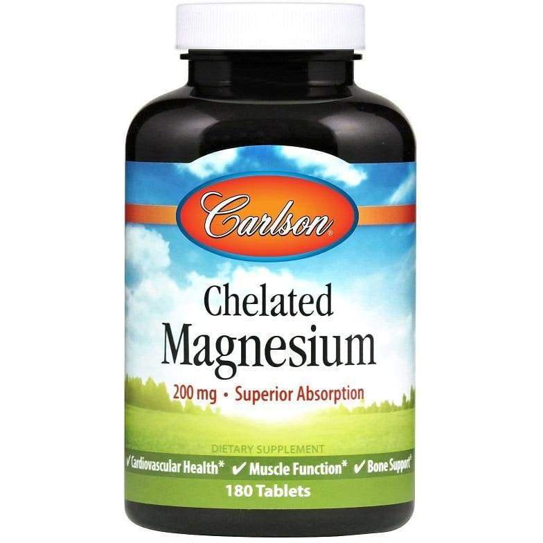 Chelated Magnesium, 200mg - 180 tablets