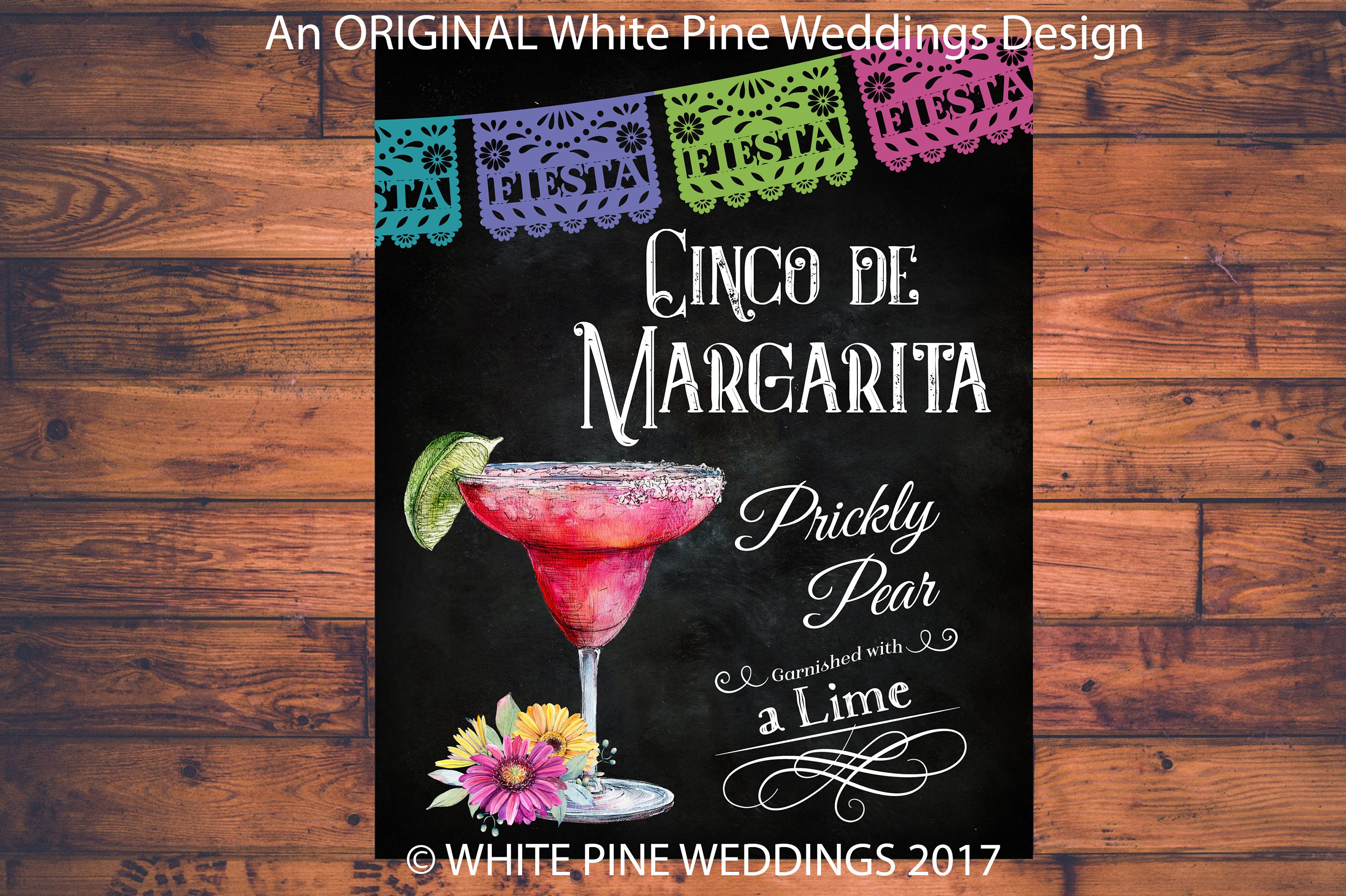 Printable Margarita Bar Sign, Cinco De Mayo Drink Feista Sign, Mexican Wedding, Party, De Decor