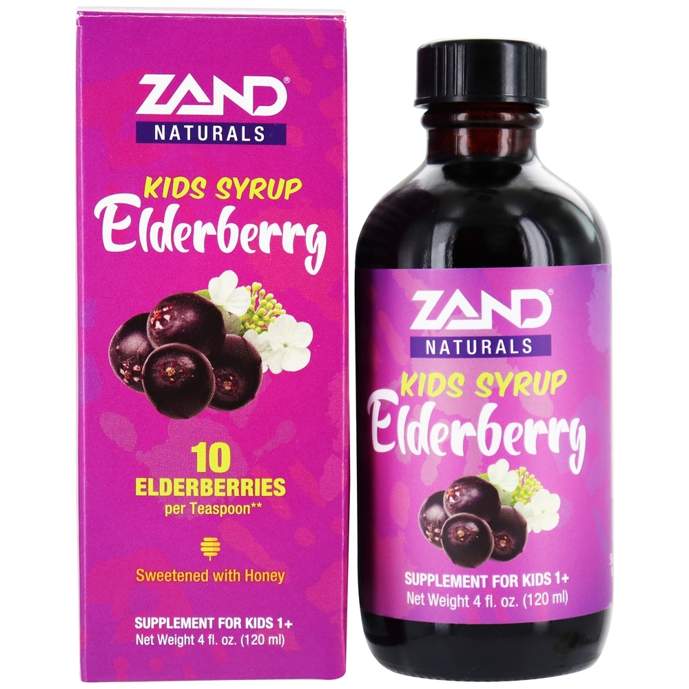Zand - Naturals Elderberry Kids Syrup Honey Sweetened - 4 fl. oz.