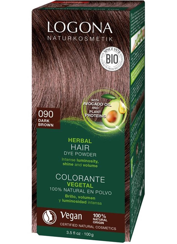 Logona Herbal Hair Dye Powder Dark Brown