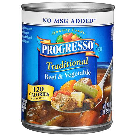 Progresso Traditional Beef and Vegetable Soup - 18.5 Ounces