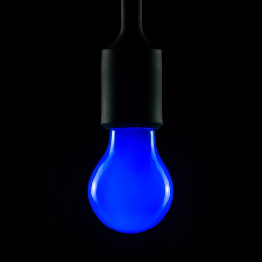 E27 2W LED-lamppu sininen, himmennettävä