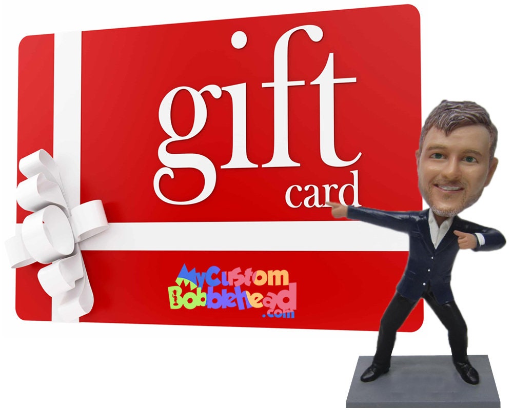Custom Bobblehead Gift Card - Egift Personalized