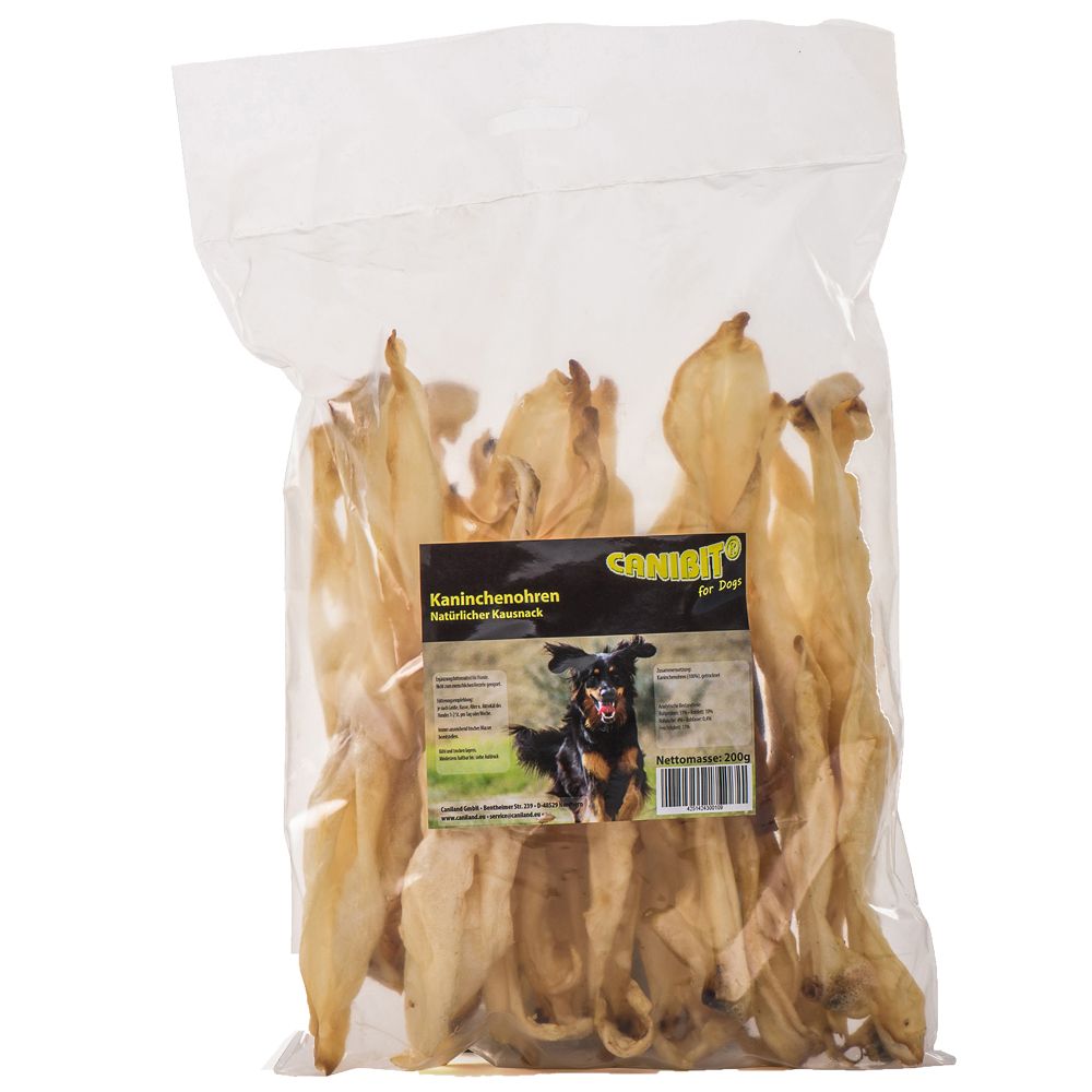 Caniland Dried Rabbit Ears (Canibit) - 600g