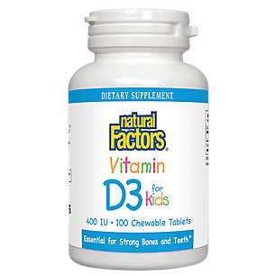 Children's Vitamin D3 - 400 IU (100 Chewable Tablets)