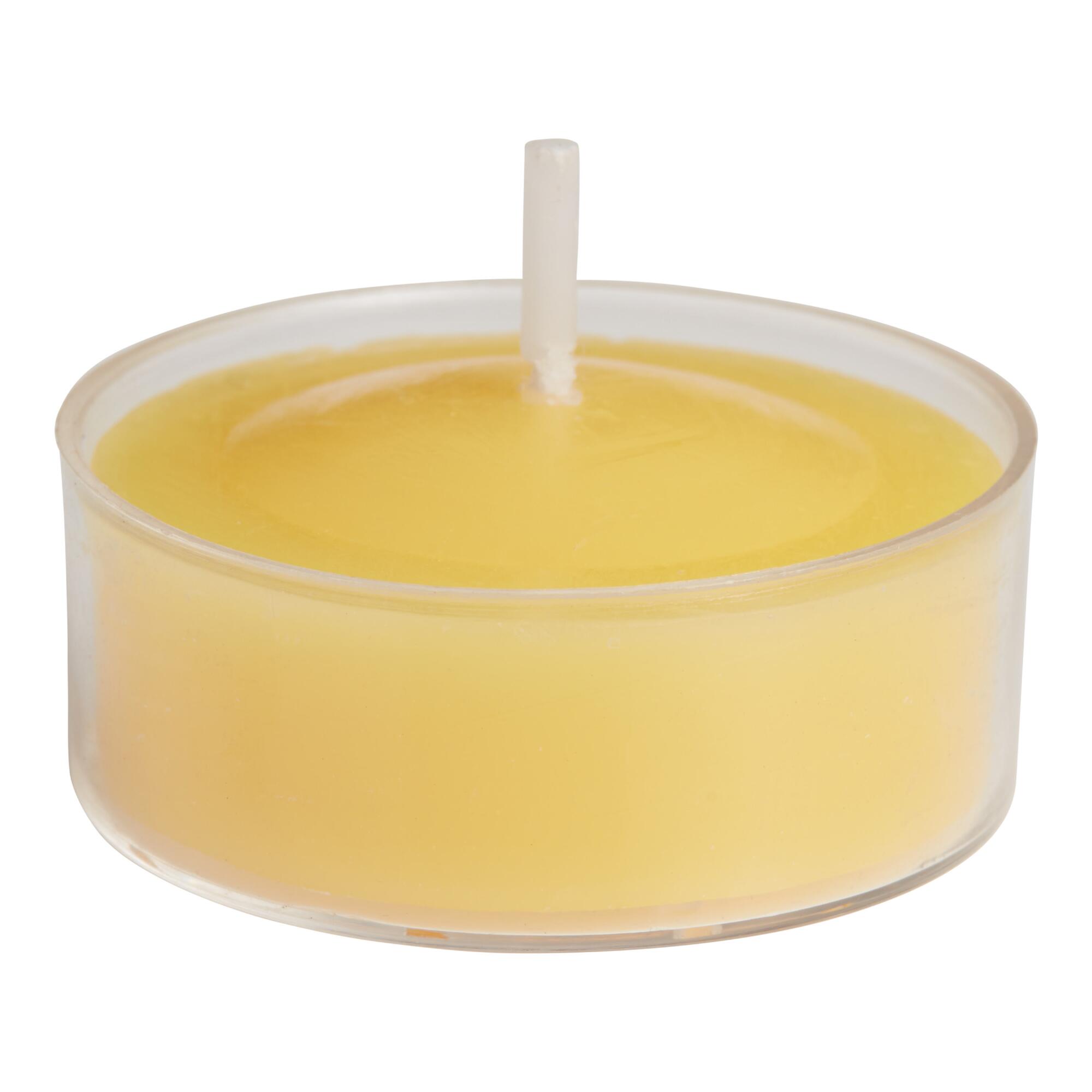 Limoncello Tealight Scented Candles 12 Pack: Yellow - Scented Wax by World Market