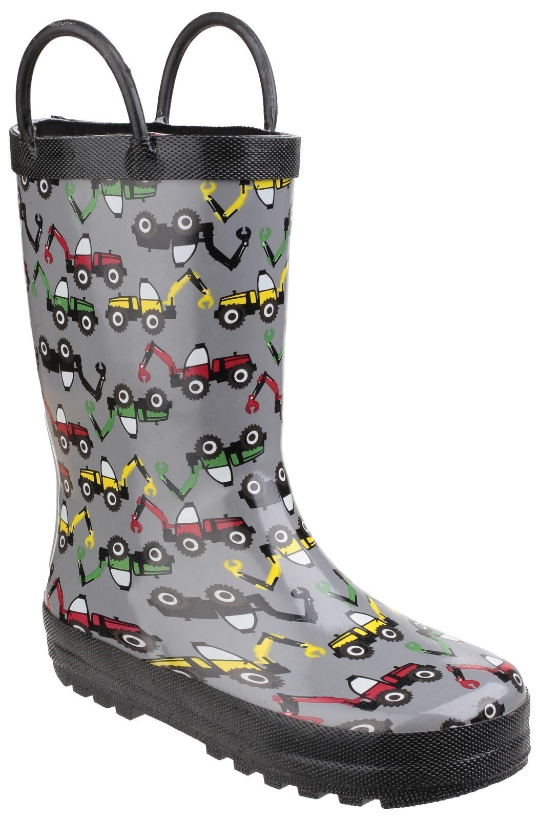 Cotswold Kids Puddle Waterproof Pull On Boot Multicolor 20962 - Digger 4.5
