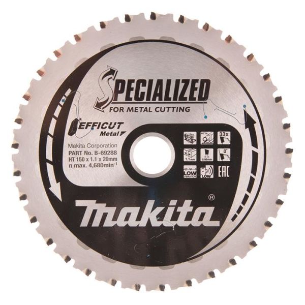 Makita B-69288 Sagblad 150 mm, for metall