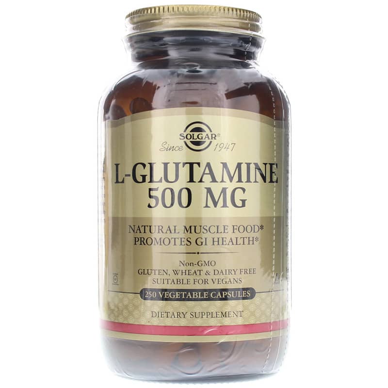 Solgar L-Glutamine 500 Mg 250 Veg Capsules