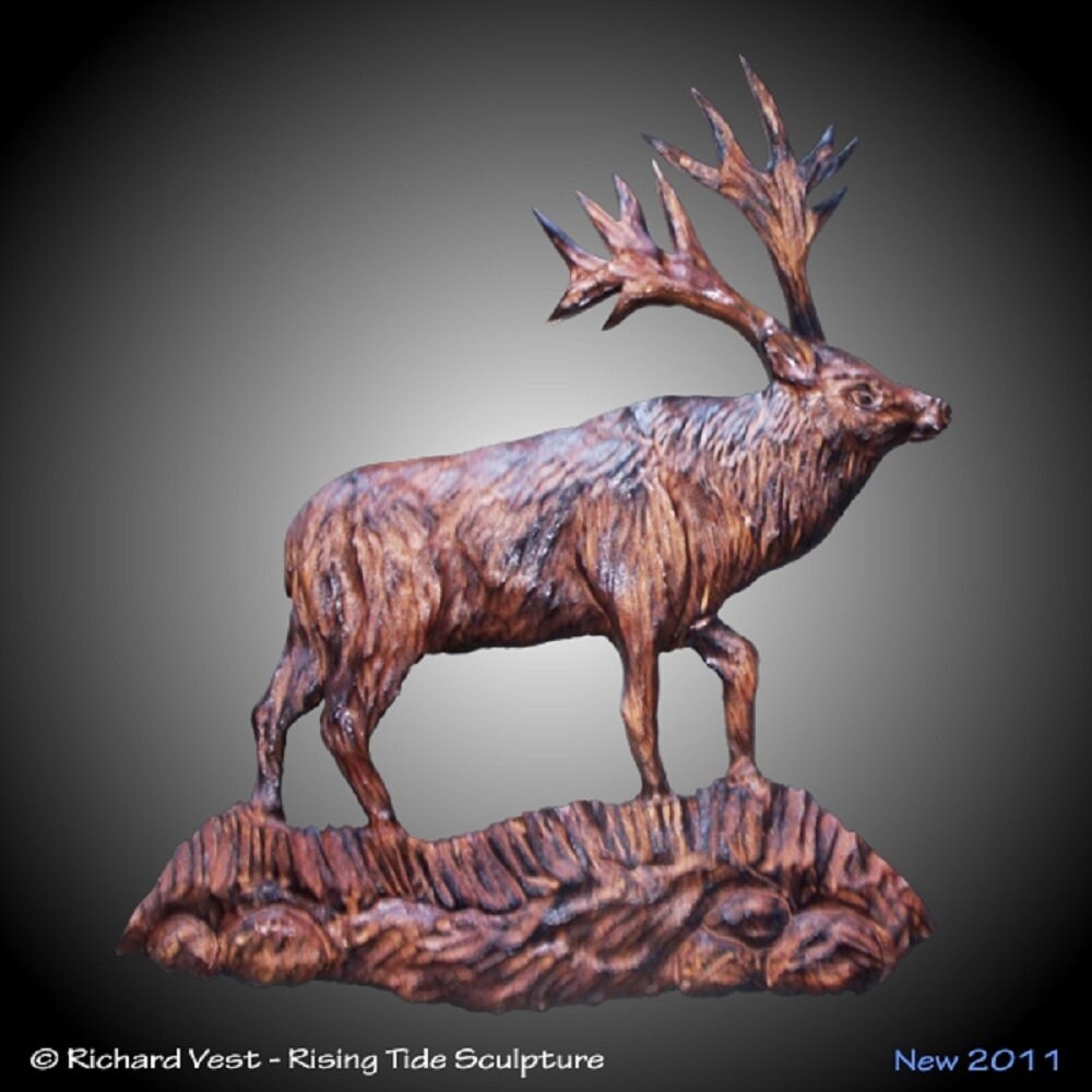 Elk Wall Carving Version 2