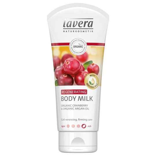 Lavera Cranberry & Argan Oil Regenerating Body Milk, 200 ml