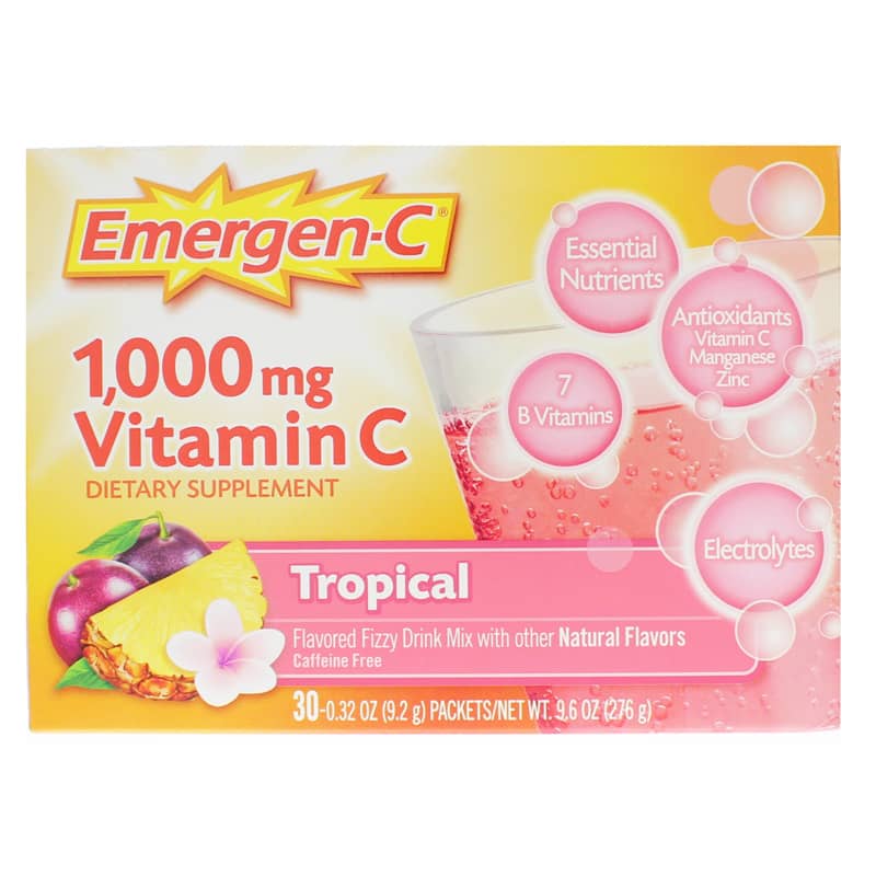 Alacer Corp Emergen-C 1000 Mg Vitamin C Drink Mix Tropical 30 Pack(s)