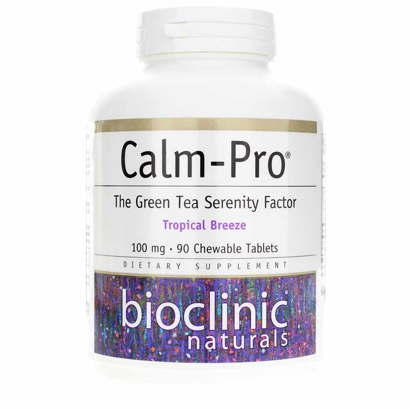 Bioclinic Naturals Calm-Pro Green Tea Serenity 90 Chewable Tablets