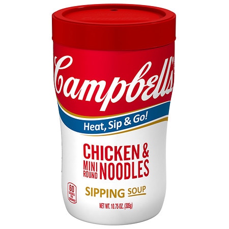 Campbell's Soup on the Go Chicken & Mini Round Noodles Soup - 10.75 oz