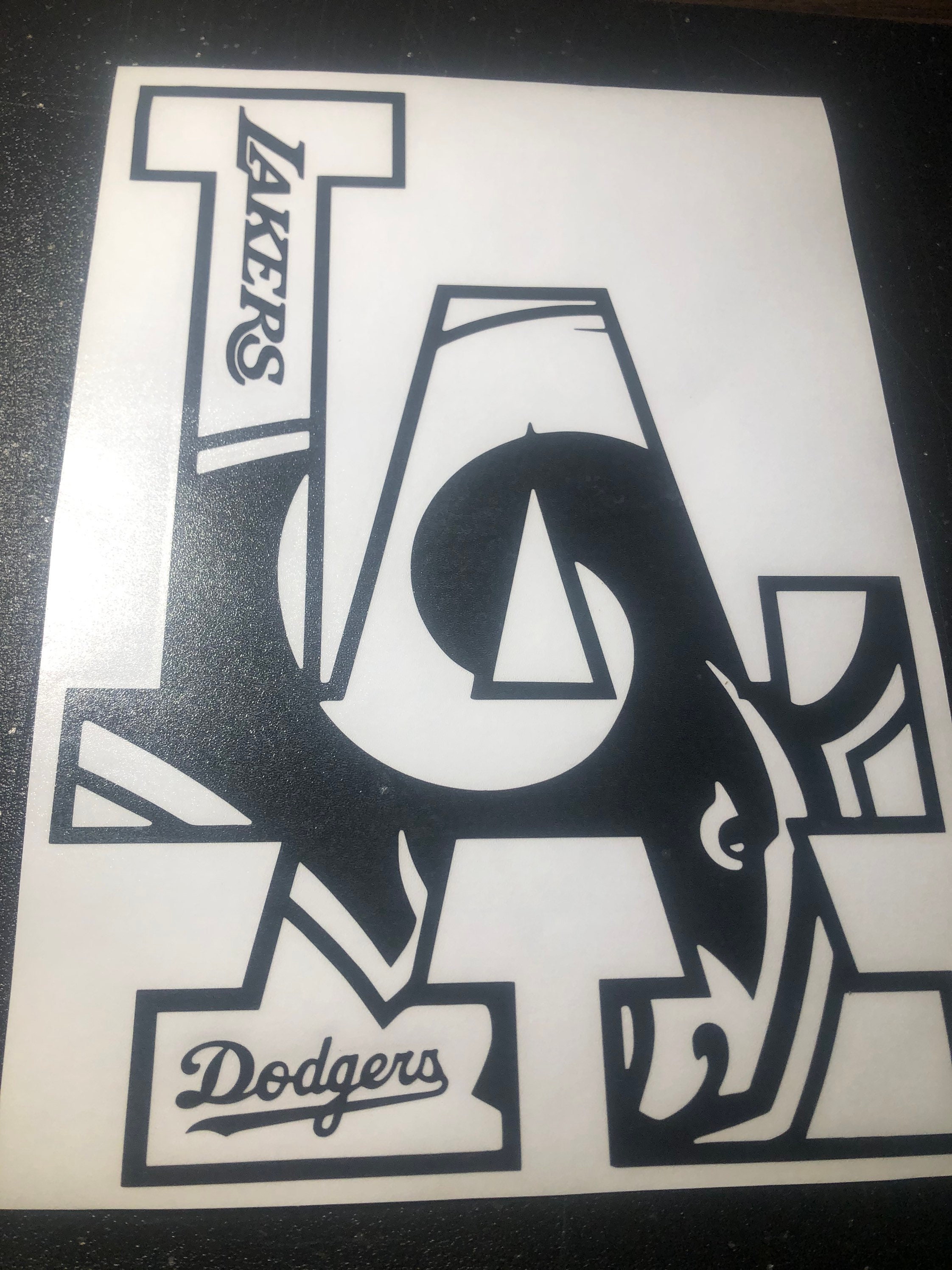 La Rams, Dodgers & Lakers Decal Stickers