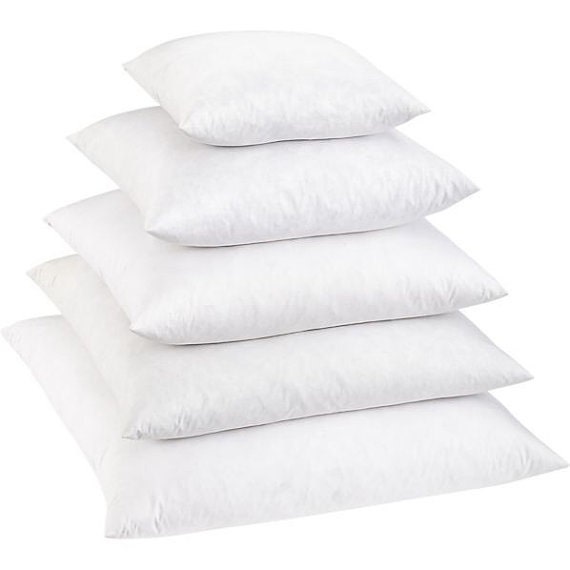 Down Blend Pillow Insert - Pick Your Size Insert 95/5 Down/Blend Down Pillow Decorative Throw Toss