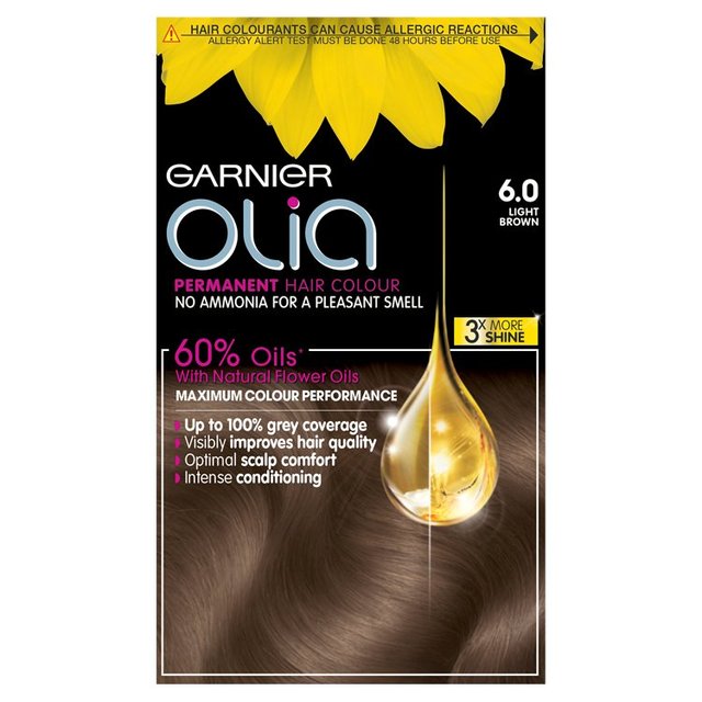 Garnier Olia 6.0 Light Brown Permanent Hair Dye
