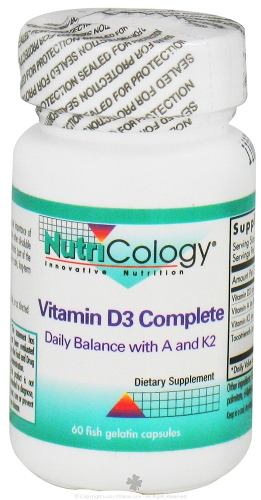 Nutricology - Vitamin D3 Complete 2000 IU - 60 Gelcaps