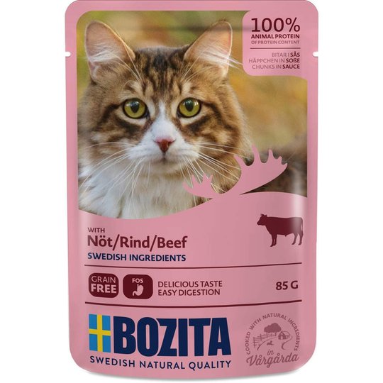 Bozita Feline Bitar i Sås med Nötkött