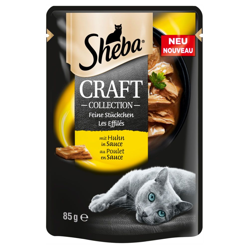 Sheba Shredded Pieces Craft Collection 12 x 85g - Fish Selection in Gravy