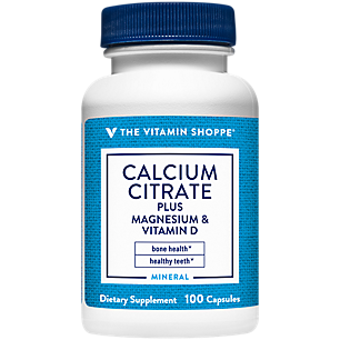 Calcium Citrate with Magnesium & Vitamin D - Supports Healthy Bones & Teeth (100 Capsules)