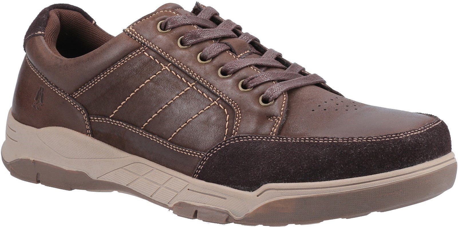 Hush Puppies Men's Finley Lace Trainer Various Colours 32011 - Coffee 7